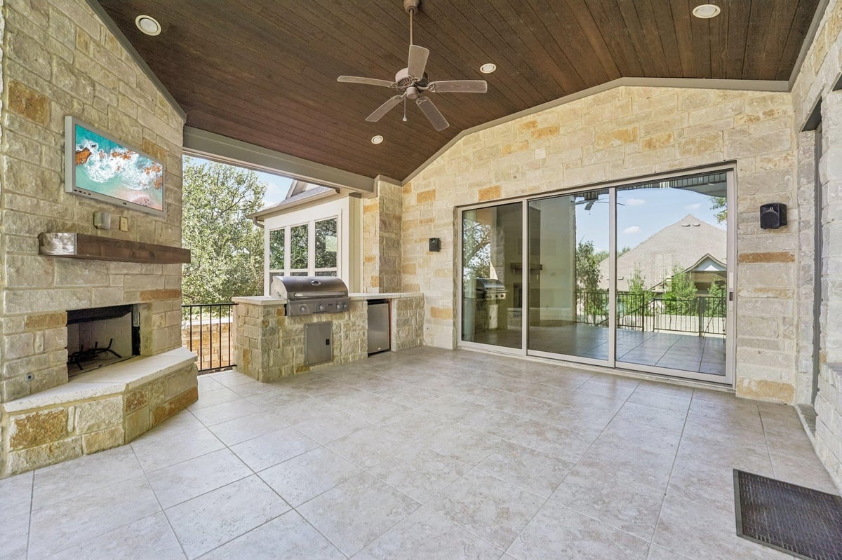 View 100 Barefoot Park LN in Wolf Ranch West 100 Barefoot Park LN - front exterior - Luxury home in Wolf Ranch West, Georgetown, TX