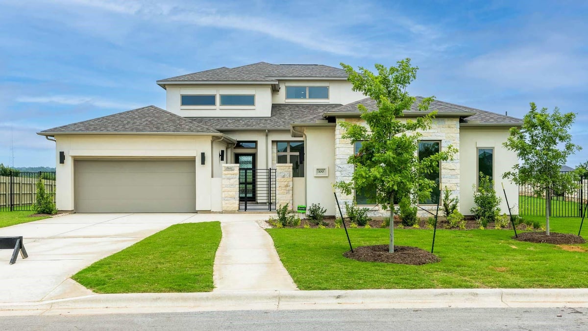 View 100 Rosetta Loop in Santa Rita Ranch 100 Rosetta Loop - front exterior - Luxury home in Santa Rita Ranch, Liberty Hill, TX