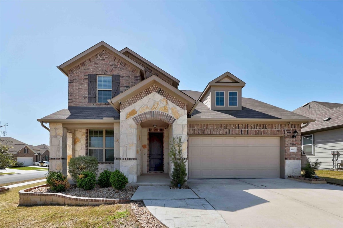 View 1001 Otello Way in Highlands North 1001 Otello Way - front exterior - Luxury home in Highlands North, Hutto, TX