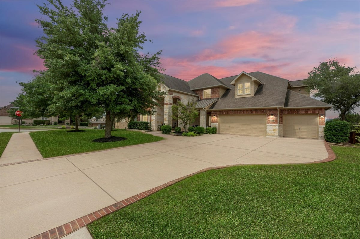 View 101 Granite Ln in Belterra 101 Granite Ln - front exterior - Luxury home in Belterra, Austin, TX