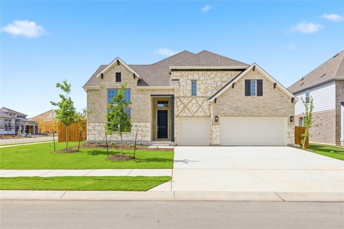 View 101 Lost Treasure Ter in Retreat at San Gabriel 101 Lost Treasure Ter - front exterior - Luxury home in Retreat at San Gabriel, Georgetown, TX