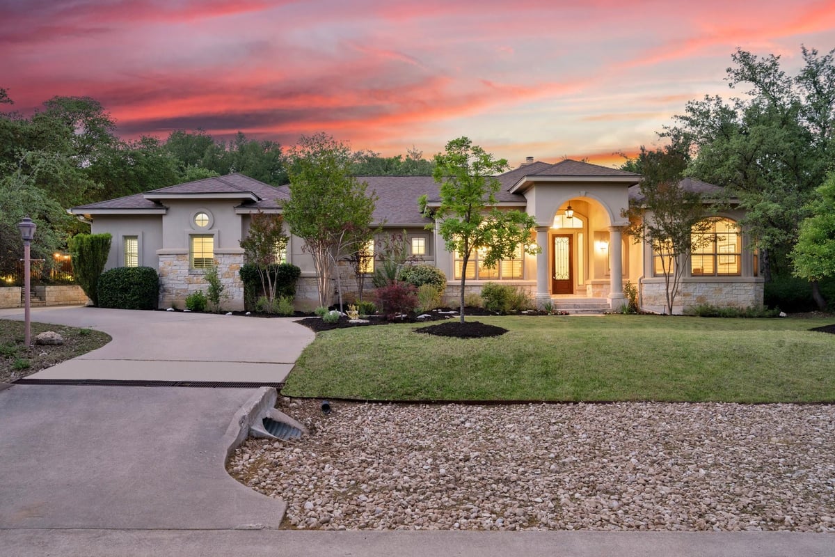 View 1012 Sailmaster ST in Lakeway Sec 14 1012 Sailmaster ST - front exterior - Luxury home in Lakeway Sec 14, Lakeway, TX
