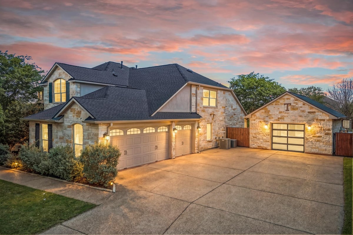 View 1023 Grassy Field RD in Highpointe 1023 Grassy Field RD - front exterior - Luxury home in Highpointe, Austin, TX