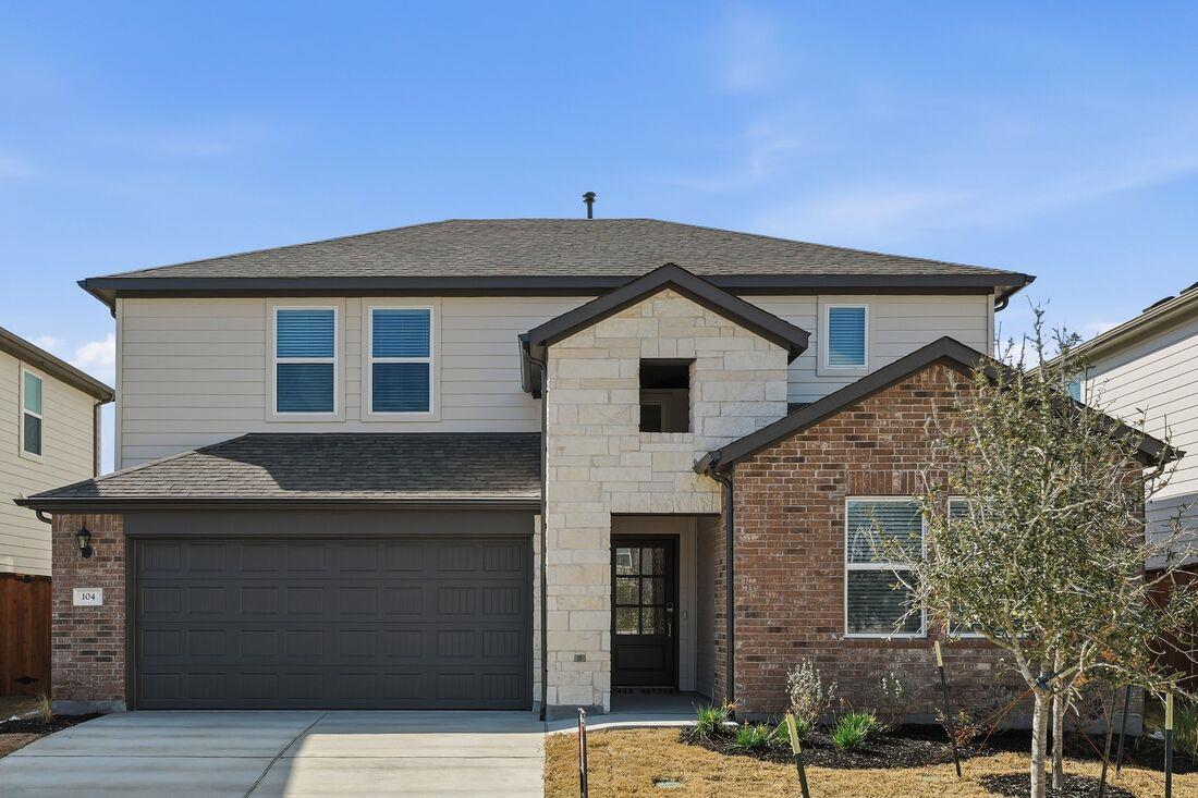 View 104 Childress ST in Emory Crossing 104 Childress ST - front exterior - Luxury home in Emory Crossing, Hutto, TX
