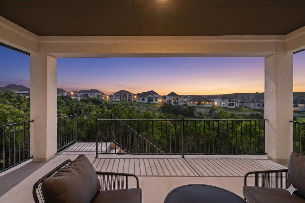 View 1045 Siena Sunset in Travisso Ph 3 Sec 8 1045 Siena Sunset - front exterior - Luxury home in Travisso Ph 3 Sec 8, Leander, TX