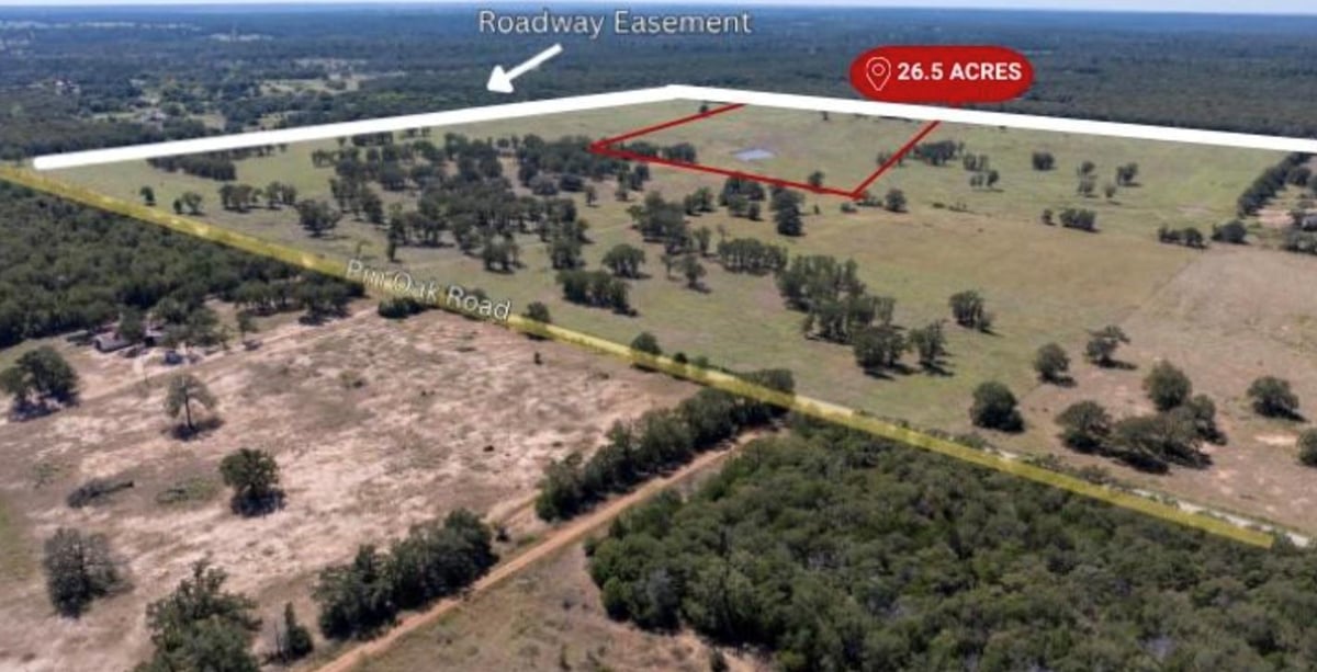 View 1078 Old Pin Oak Rd Unit #Tract 2 in Holderman 1078 Old Pin Oak Rd Unit #Tract 2 - front exterior - Luxury lot in Holderman, Paige, TX