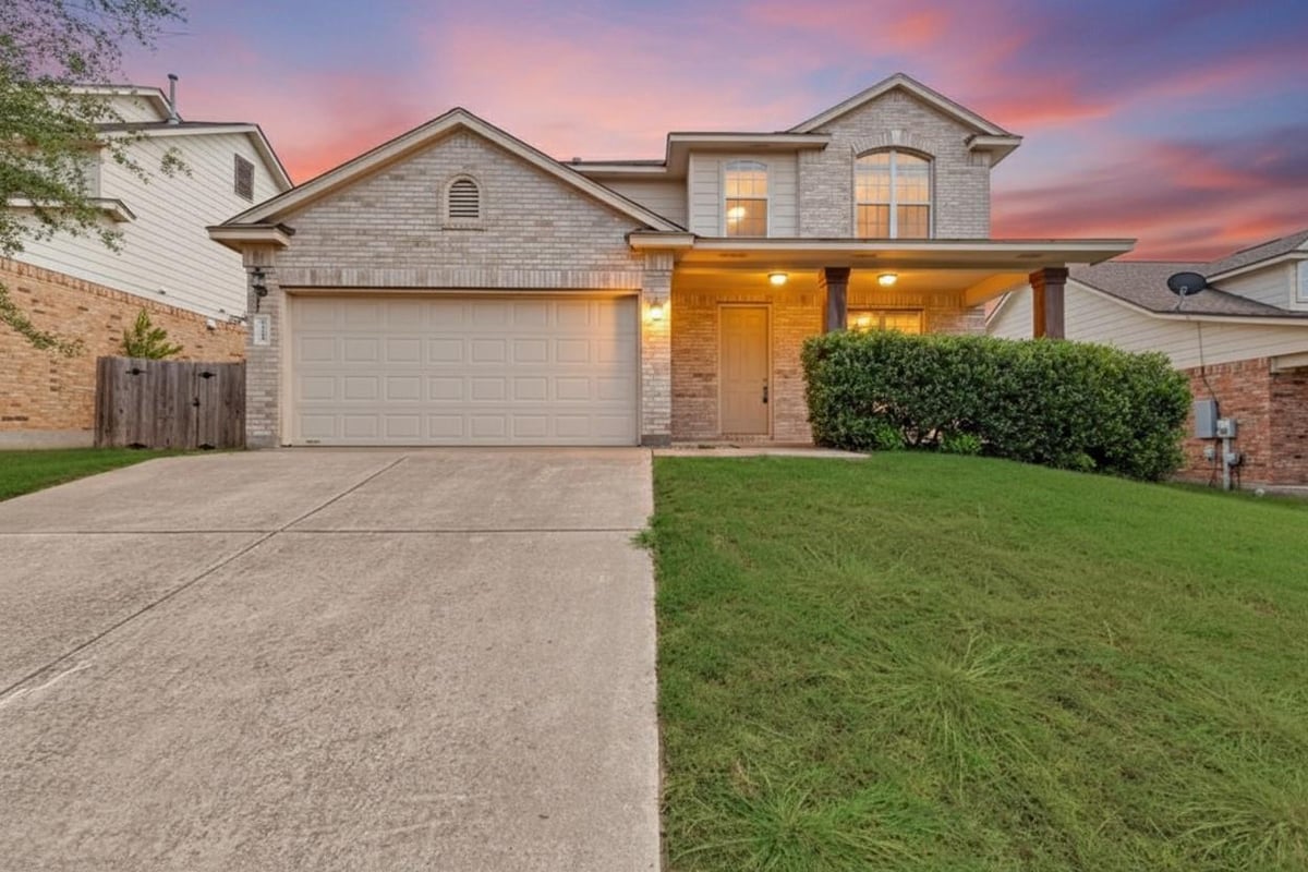 View 1104 Canadian Cv in Woods At Mason Creek 02 Sec 04 1104 Canadian Cv - front exterior - Luxury home in Woods At Mason Creek 02 Sec 04, Leander, TX