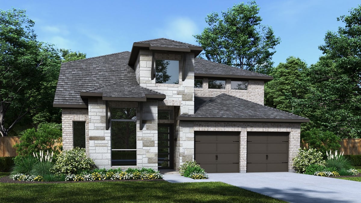 View 1104 Lariat Loop in Lariat 1104 Lariat Loop - front exterior - Luxury home in Lariat, Liberty Hill, TX