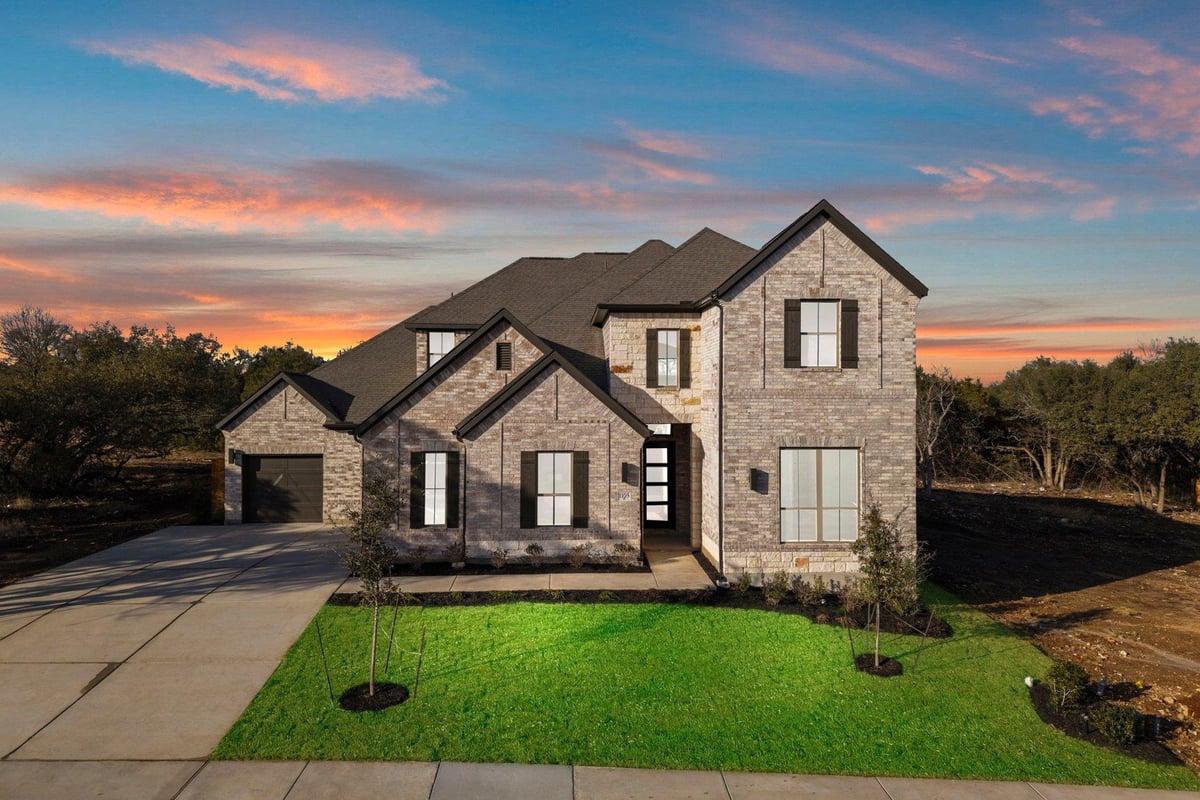 View 1105 Twisted Tarpley LN in AUS - Parkside on the River 70' 1105 Twisted Tarpley LN - front exterior - Luxury home in AUS - Parkside on the River 70', Georgetown, TX