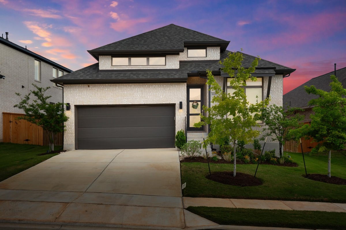 View 1113 Thunderhead Trl in Parkside on the River 1113 Thunderhead Trl - front exterior - Luxury home in Parkside on the River, Georgetown, TX
