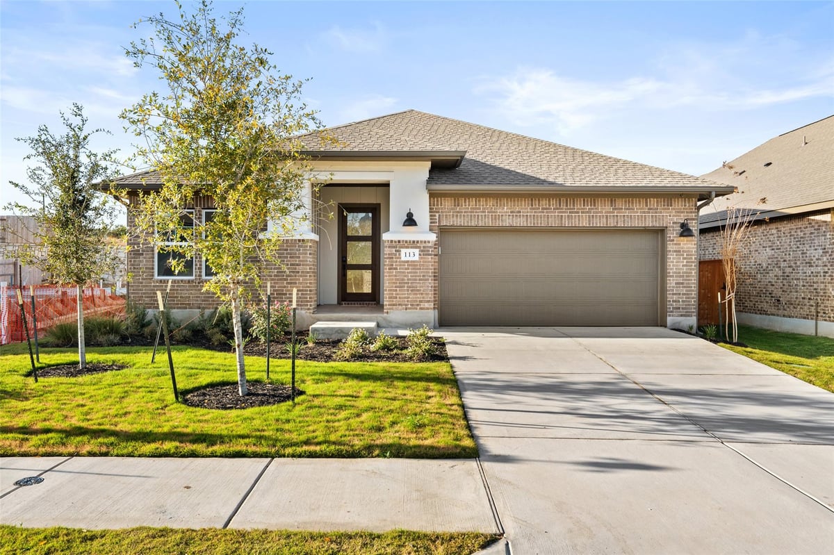 View 113 McDougall Pass in Lariat 113 McDougall Pass - front exterior - Luxury home in Lariat, Liberty Hill, TX
