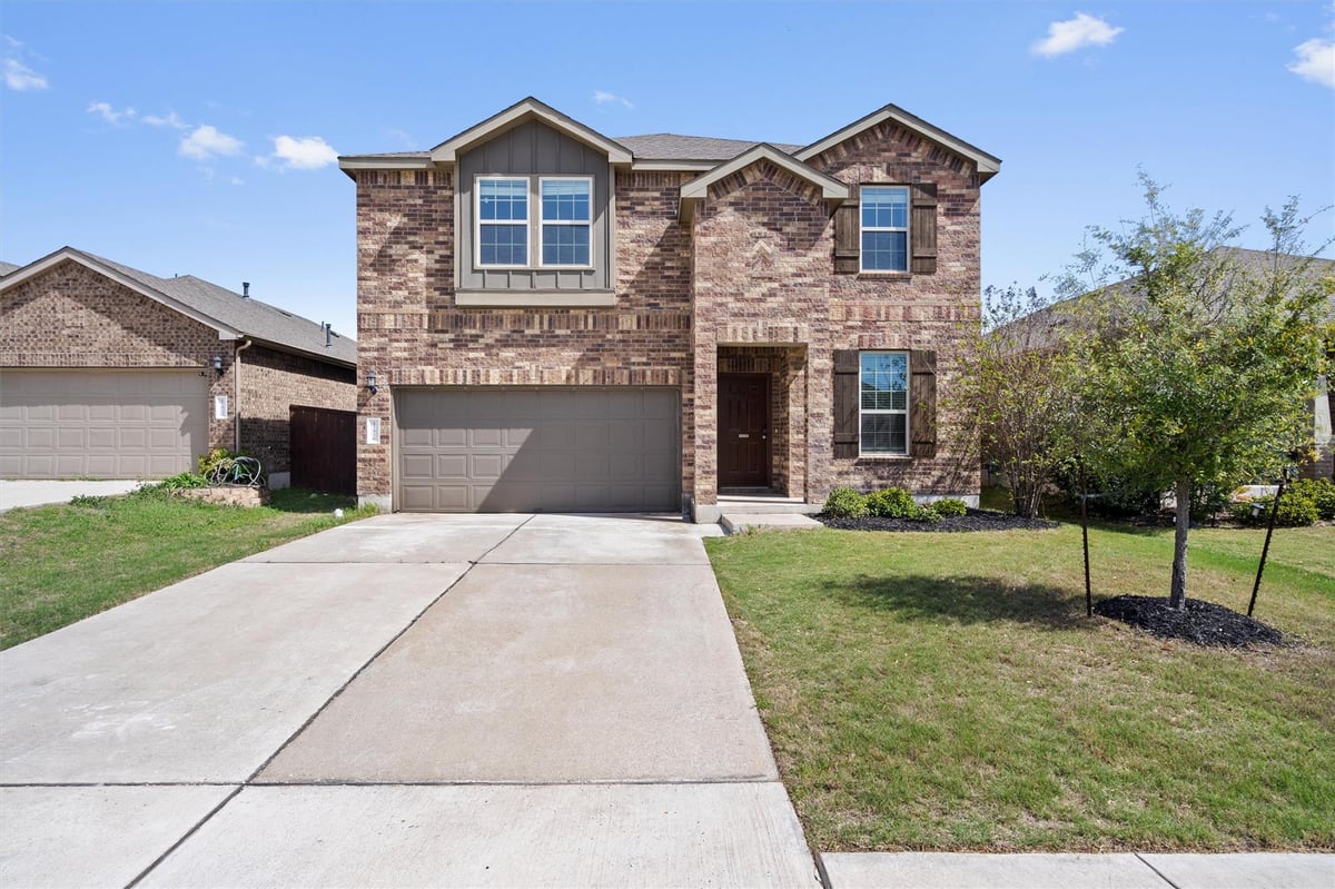 View 11816 Jackson Falls Way in Shadowglen 11816 Jackson Falls Way - front exterior - Luxury home in Shadowglen, Manor, TX