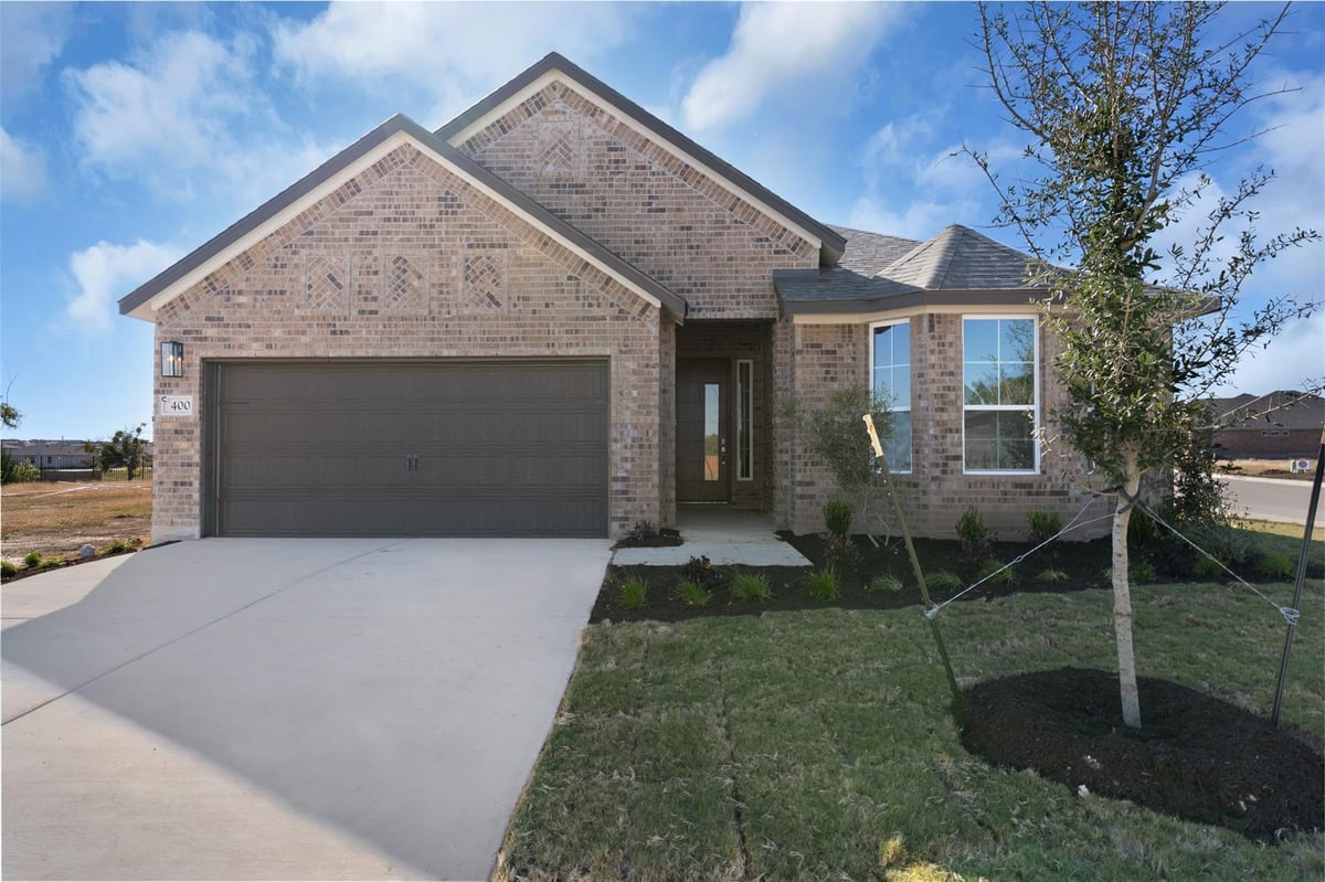 View 1204 Pansy TRL in Parkside on the River 1204 Pansy TRL - front exterior - Luxury home in Parkside on the River, Georgetown, TX