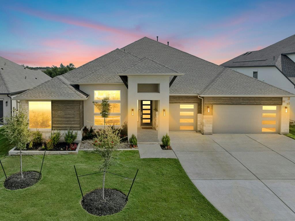 View 121 Irvine Pass in Santa Rita Ranch 121 Irvine Pass - front exterior - Luxury home in Santa Rita Ranch, Liberty Hill, TX