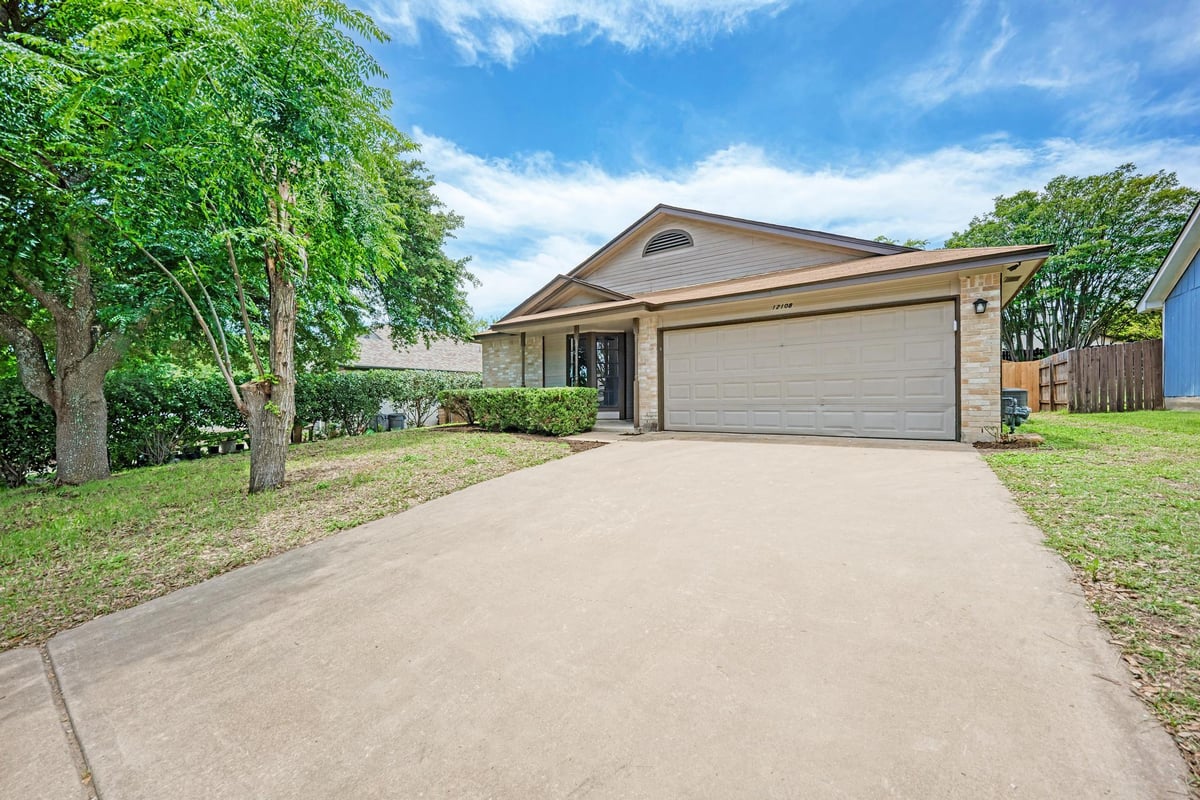 View 12108 Carnforth Dr in COPPERFIELD SEC 1 PHS B 12108 Carnforth Dr - front exterior - Luxury home in COPPERFIELD SEC 1 PHS B, Austin, TX