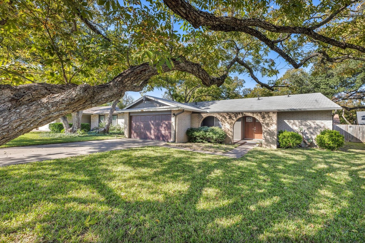 View 12118 Old Stage Trl in Village 01 At Anderson Mill 12118 Old Stage Trl - front exterior - Luxury home in Village 01 At Anderson Mill, Austin, TX