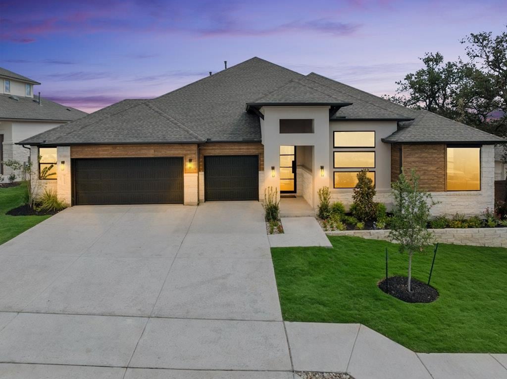 View 1213 Stormy Dr in Riverstone 1213 Stormy Dr - front exterior - Luxury home in Riverstone, Georgetown, TX