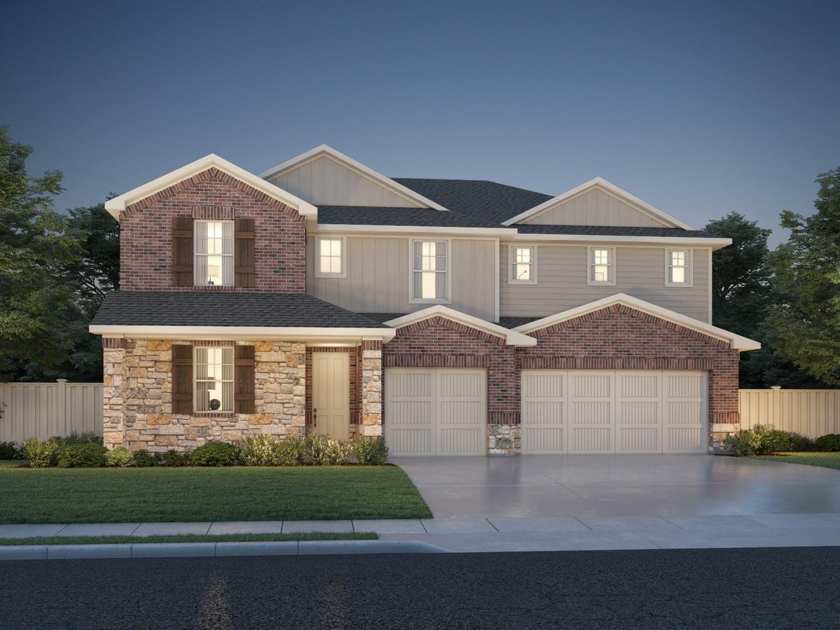 View 128 Divisadero Dr in Prairie Winds 128 Divisadero Dr - front exterior - Luxury home in Prairie Winds, Hutto, TX