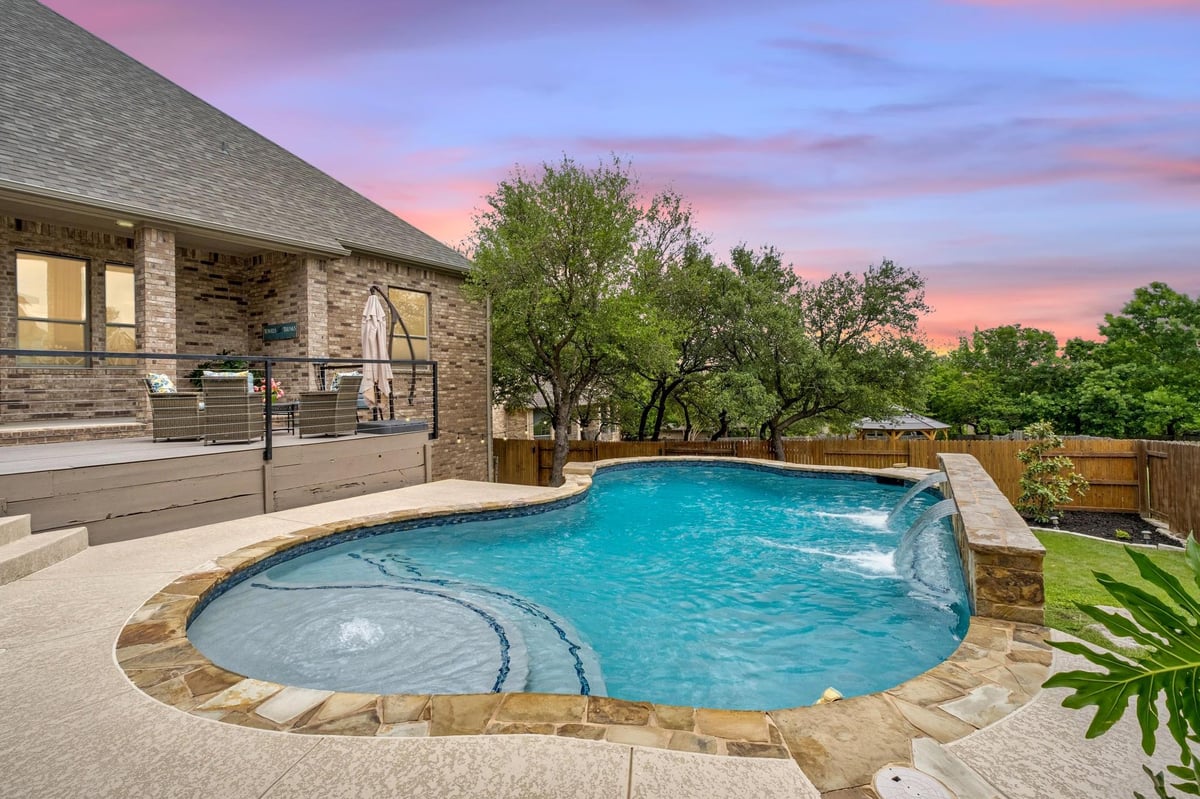 View 131 Atwater Cv in Belterra 131 Atwater Cv - front exterior - Luxury home in Belterra, Austin, TX