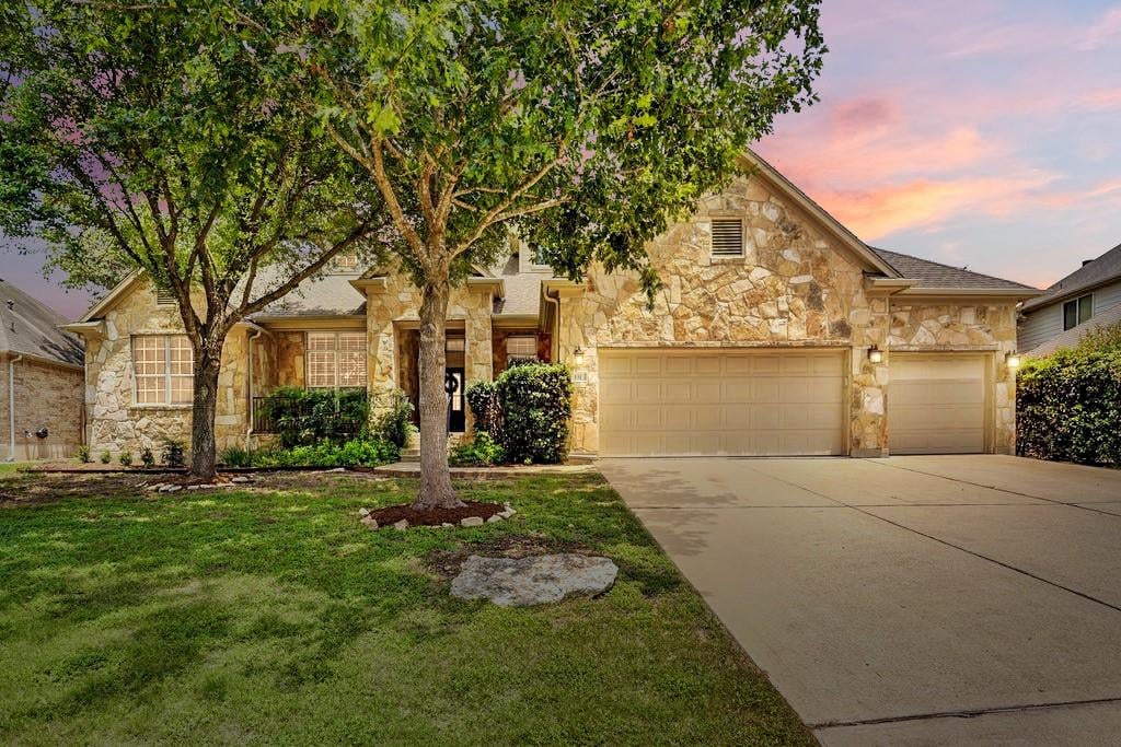 View 131 Eaton Ln in Belterra 131 Eaton Ln - front exterior - Luxury home in Belterra, Austin, TX