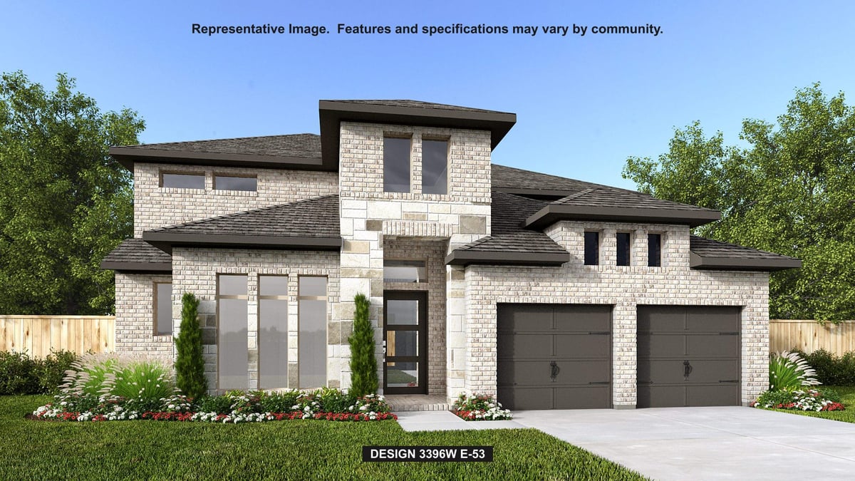View 1317 White Daisy Ln in Parkside on the River 1317 White Daisy Ln - front exterior - Luxury home in Parkside on the River, Georgetown, TX