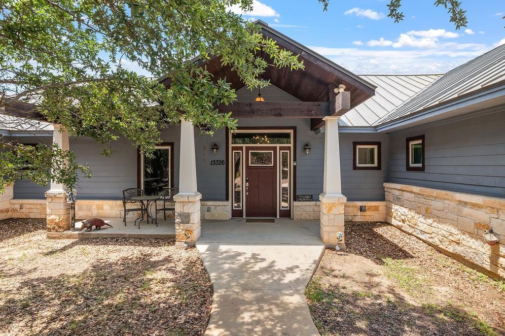 View 13326 Trautwein Rd in Sunset Canyon Sec 4 13326 Trautwein Rd - front exterior - Luxury home in Sunset Canyon Sec 4, Austin, TX
