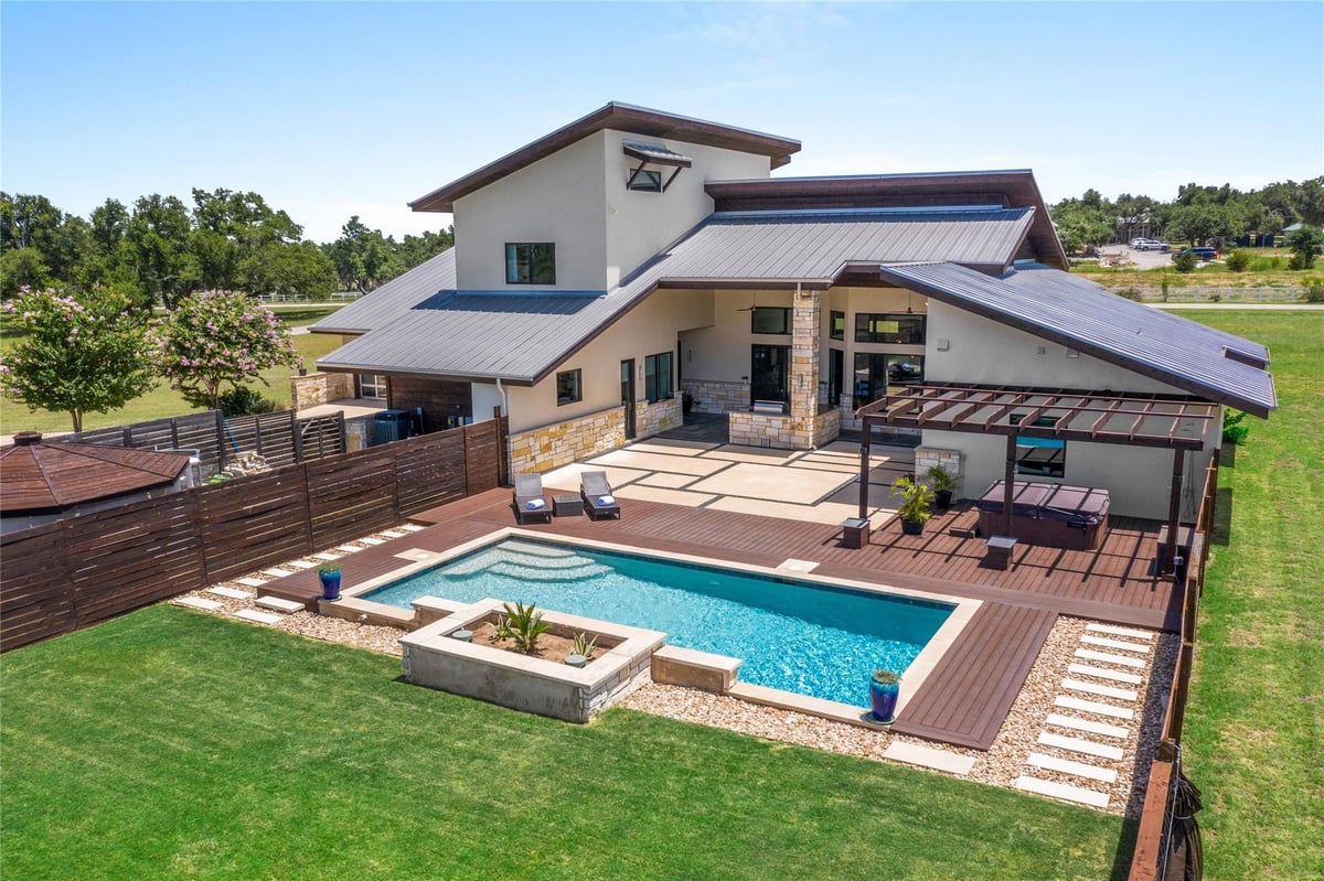 135 Winning Colors - front exterior - Luxury home in Key Ranch At The Polo Club, Austin, TX