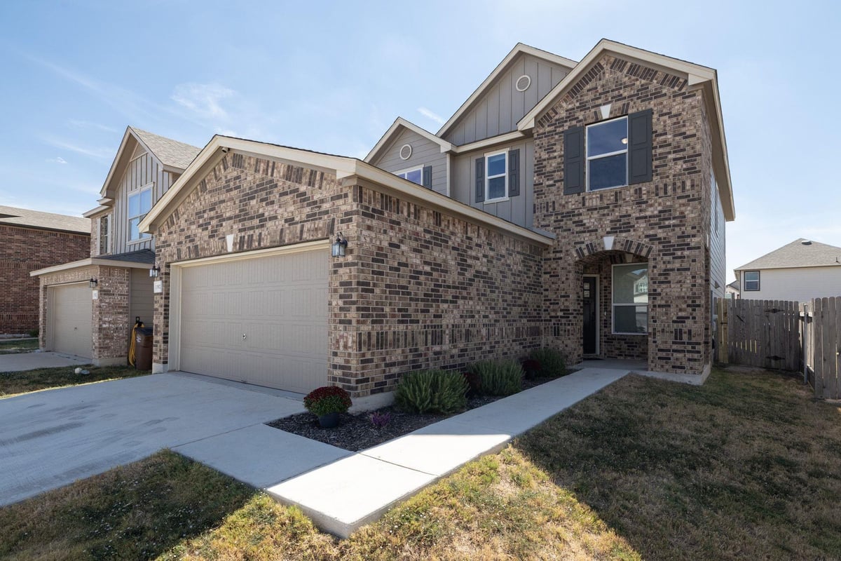 View 13517 Martha Washington Pl in Presidential Meadows 13517 Martha Washington Pl - front exterior - Luxury home in Presidential Meadows, Manor, TX