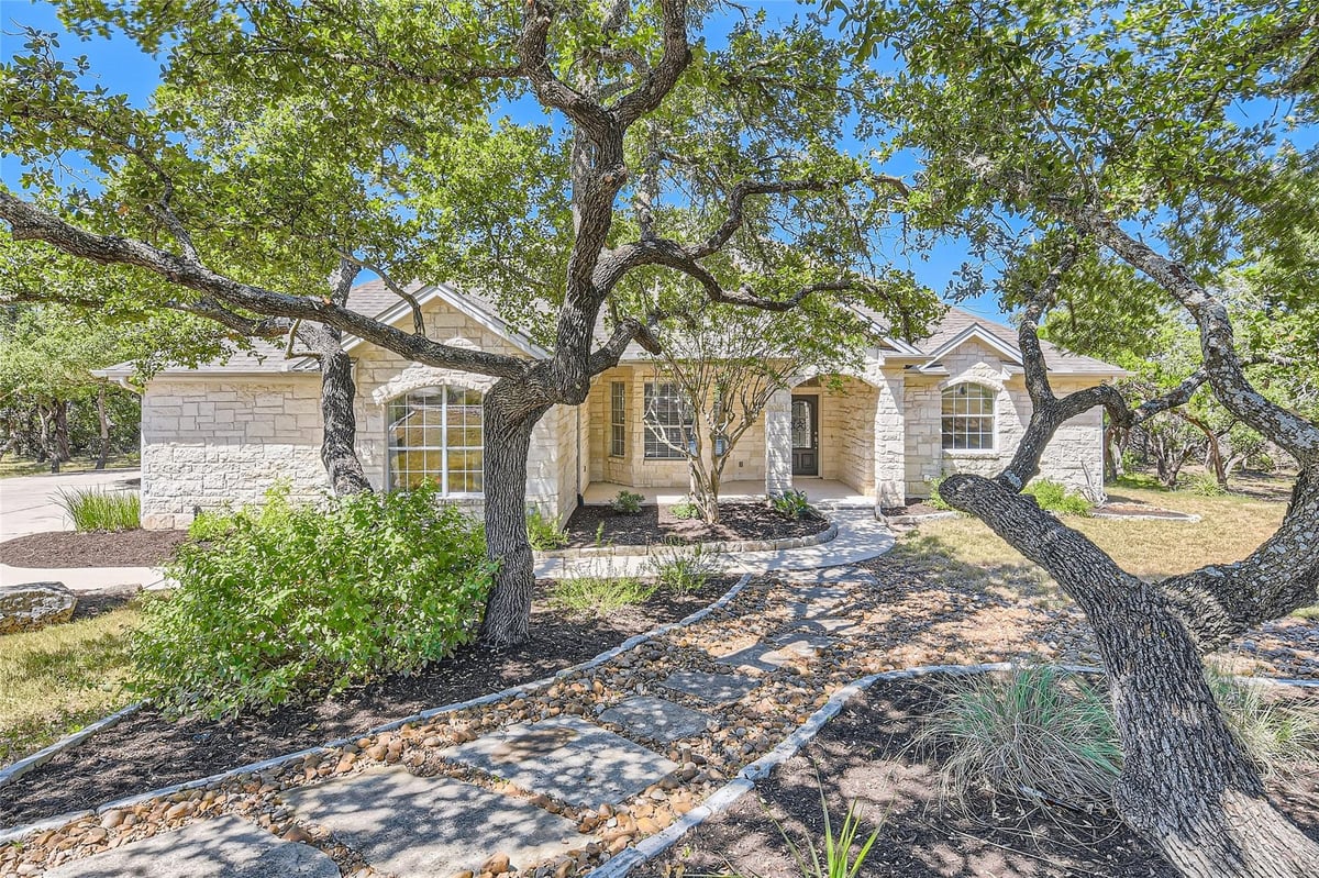 View 13520 Trautwein Rd in Sunset Canyon Sec 04 13520 Trautwein Rd - front exterior - Luxury home in Sunset Canyon Sec 04, Austin, TX