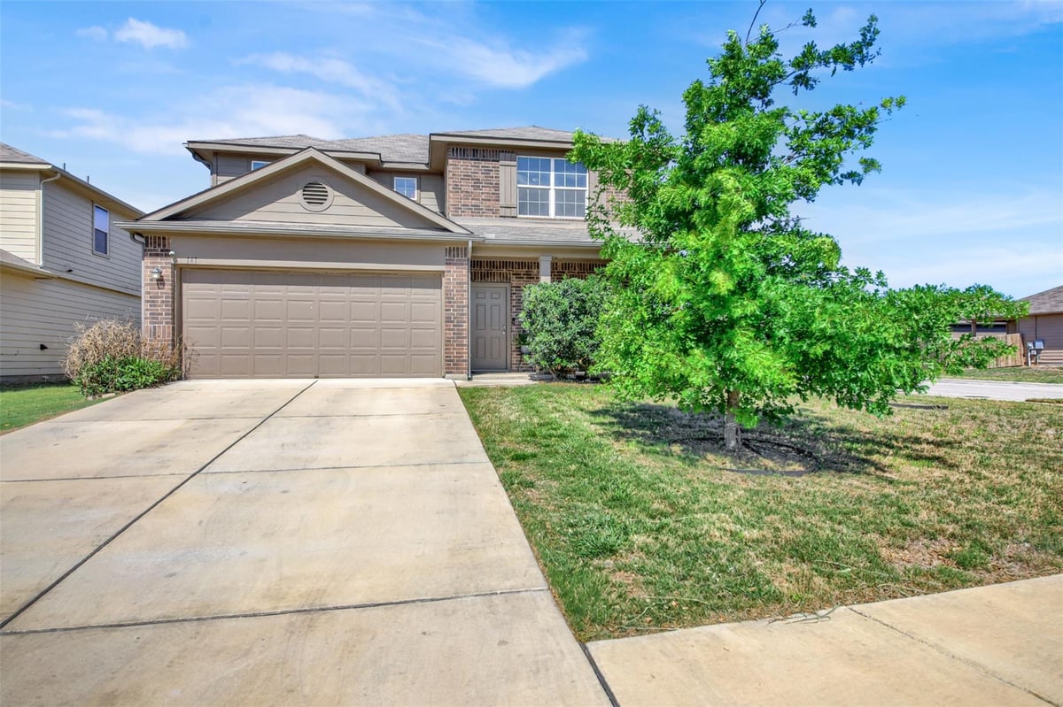 View 141 Hess Dr in Creekside Village Sec 3 141 Hess Dr - front exterior - Luxury home in Creekside Village Sec 3, Kyle, TX