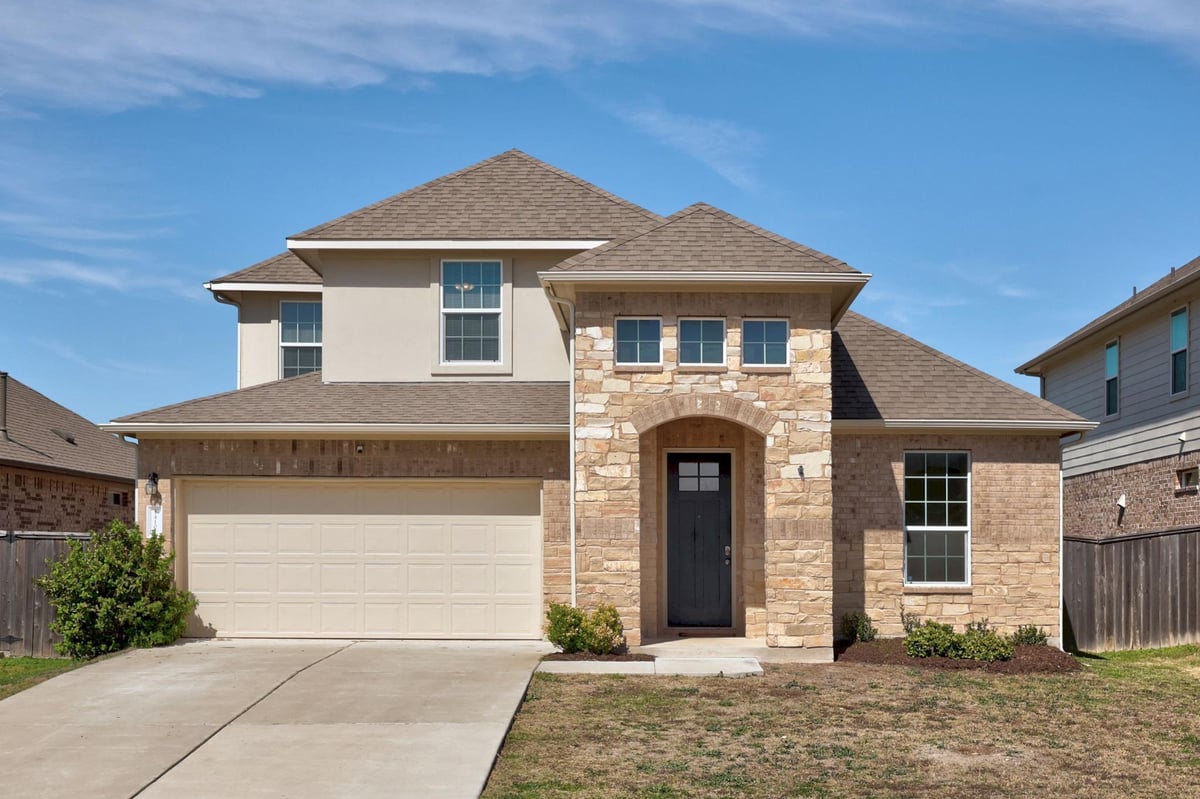View 14101 McArthur Dr in Shadowglen 14101 McArthur Dr - front exterior - Luxury home in Shadowglen, Manor, TX