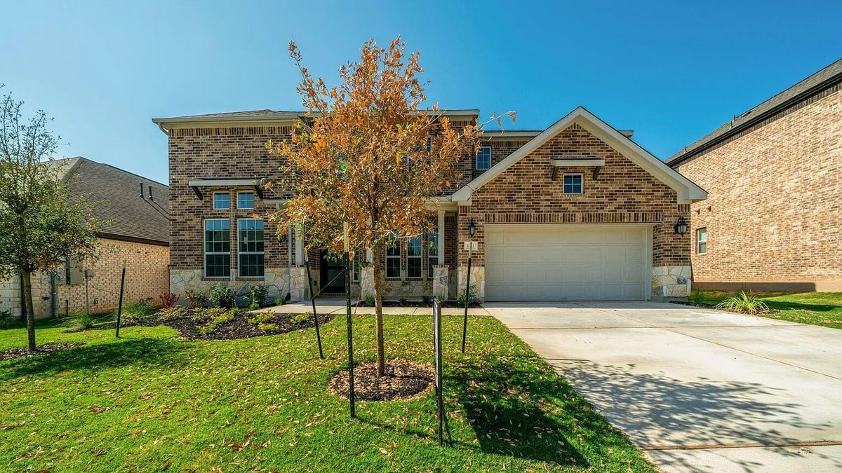 View 1412 Mulberry Oak Ln in PARKSIDE ON THE RIVER 1412 Mulberry Oak Ln - front exterior - Luxury home in PARKSIDE ON THE RIVER, Georgetown, TX