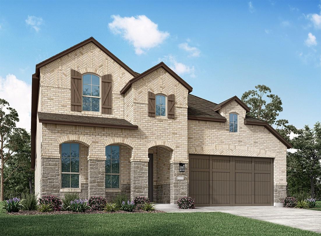 View 1420 Purple Petunia LN in Parkside On The River 1420 Purple Petunia LN - front exterior - Luxury home in Parkside On The River, Georgetown, TX