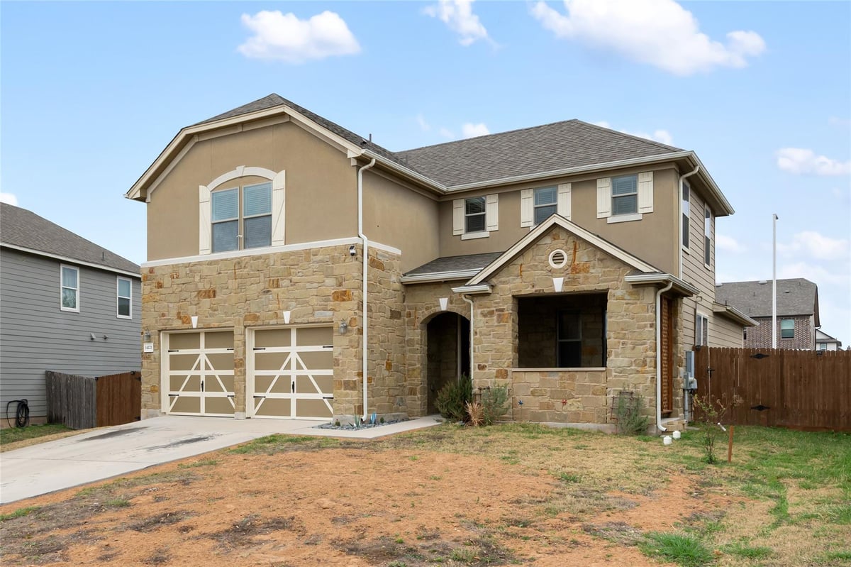 View 14221 James Garfield ST in Presidential Mdws Sec 9 14221 James Garfield ST - front exterior - Luxury home in Presidential Mdws Sec 9, Manor, TX