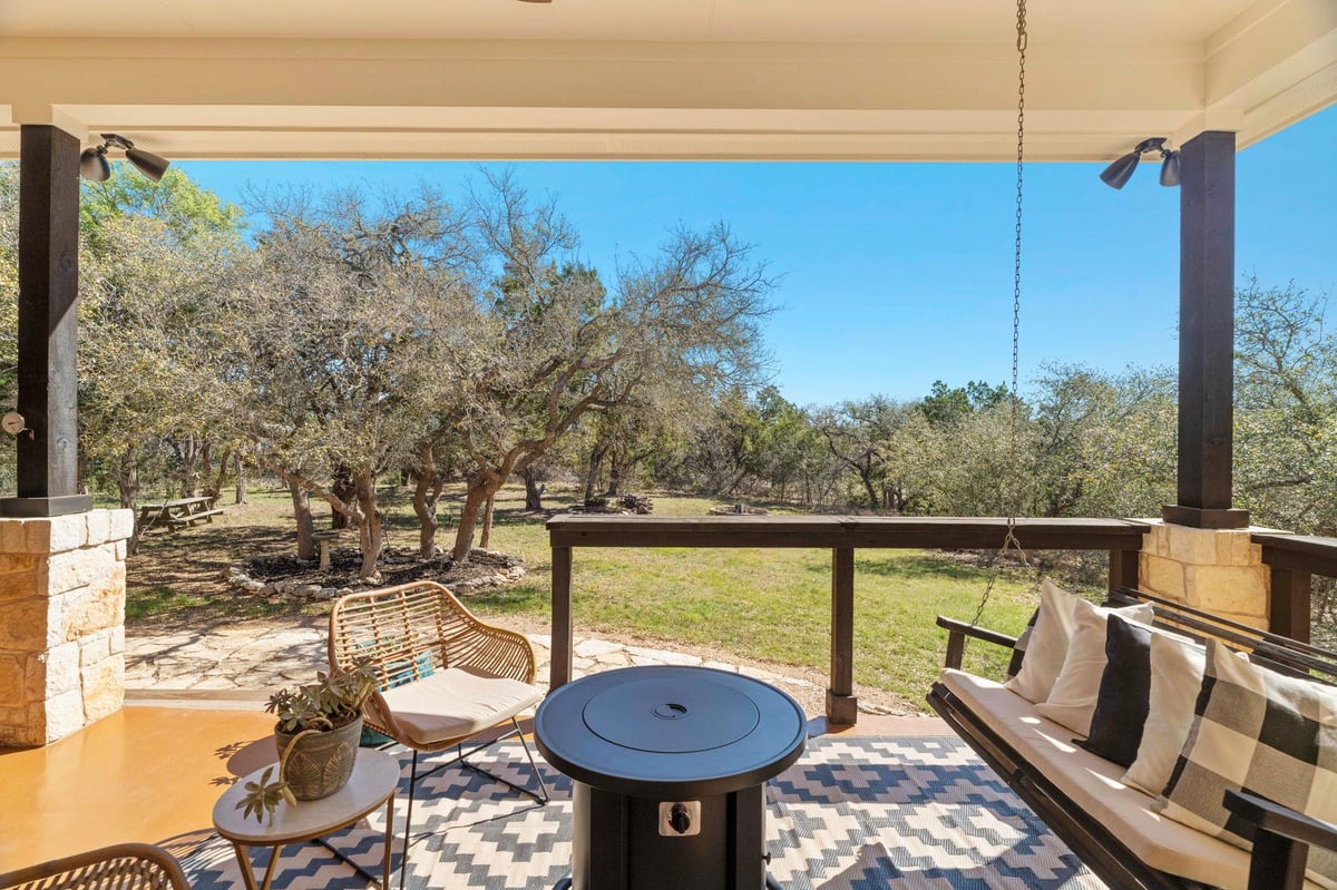 View 1426 Shelton Ranch Rd in Shelton Ranch Sub 1426 Shelton Ranch Rd - front exterior - Luxury home in Shelton Ranch Sub, Dripping Springs, TX