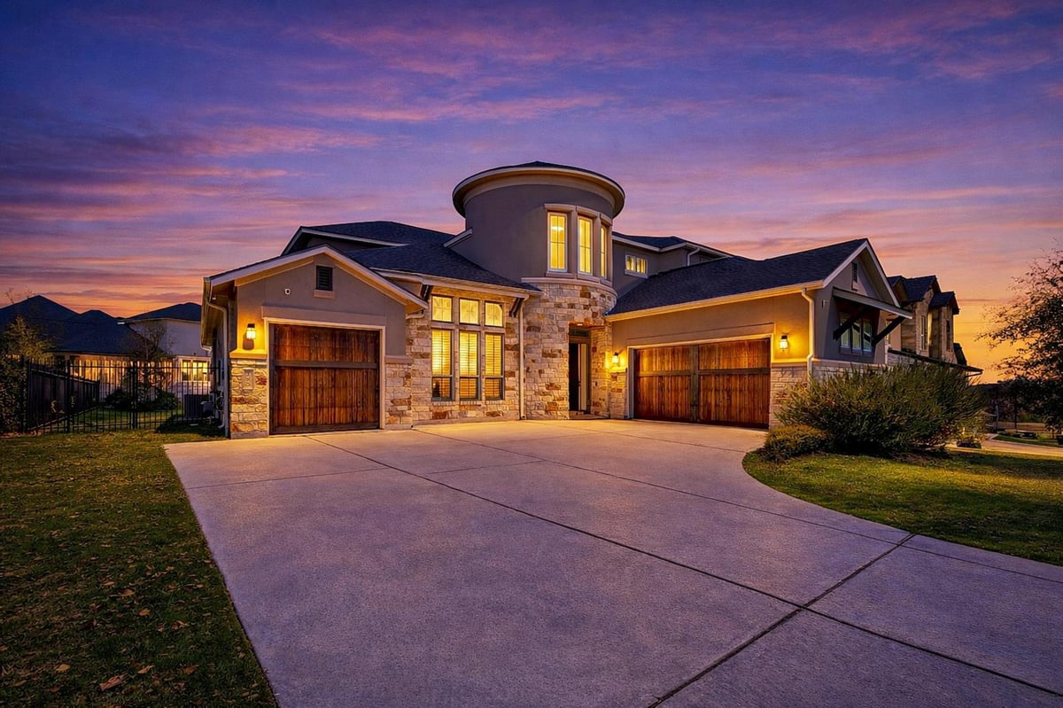 View 145 Cistern Way in Parten Ranch Ph 1 145 Cistern Way - front exterior - Luxury home in Parten Ranch Ph 1, Austin, TX