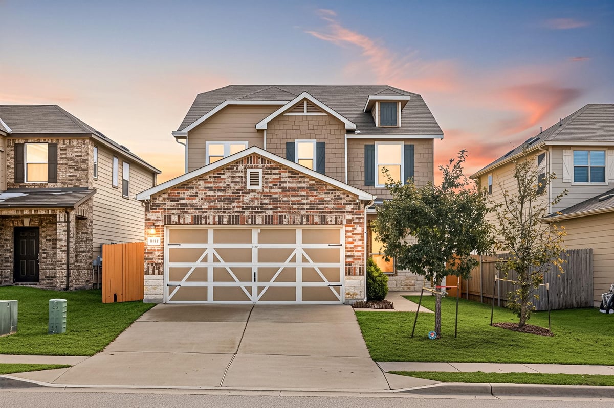 View 14615 Goshawk Dr in Cottages At Beaver Creek Ph 1 14615 Goshawk Dr - front exterior - Luxury home in Cottages At Beaver Creek Ph 1, Pflugerville, TX