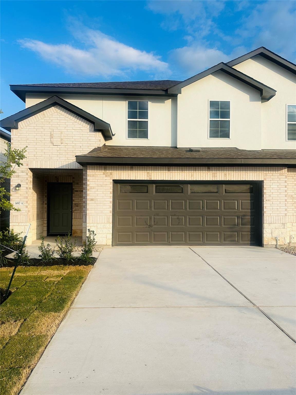 View 14817 Perlino WAY Unit #A in Palomino Condos 14817 Perlino WAY Unit #A - front exterior - Luxury home in Palomino Condos, Manor, TX