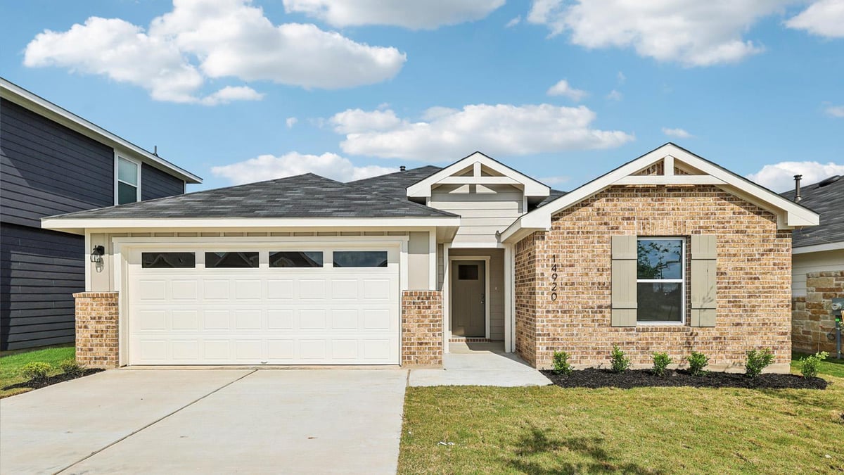 View 14920 FOUND ADMIRAL Ln in MONARCH RANCH 14920 FOUND ADMIRAL Ln - front exterior - Luxury home in MONARCH RANCH, Manor, TX