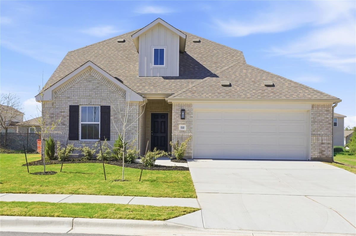 View 150 Oriole St in Infinity Square 150 Oriole St - front exterior - Luxury home in Infinity Square, Kyle, TX