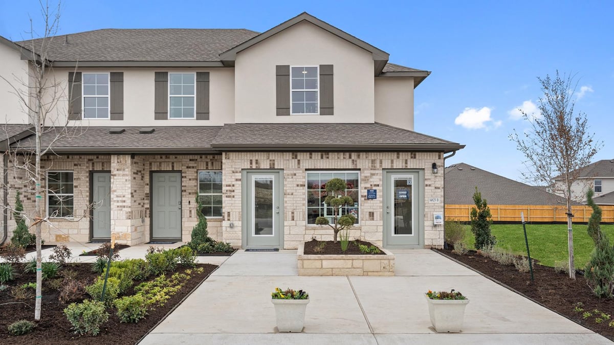 View 15012 Welsh Cob Rd #B in PALOMINO 15012 Welsh Cob Rd #B - front exterior - Luxury home in PALOMINO, Manor, TX
