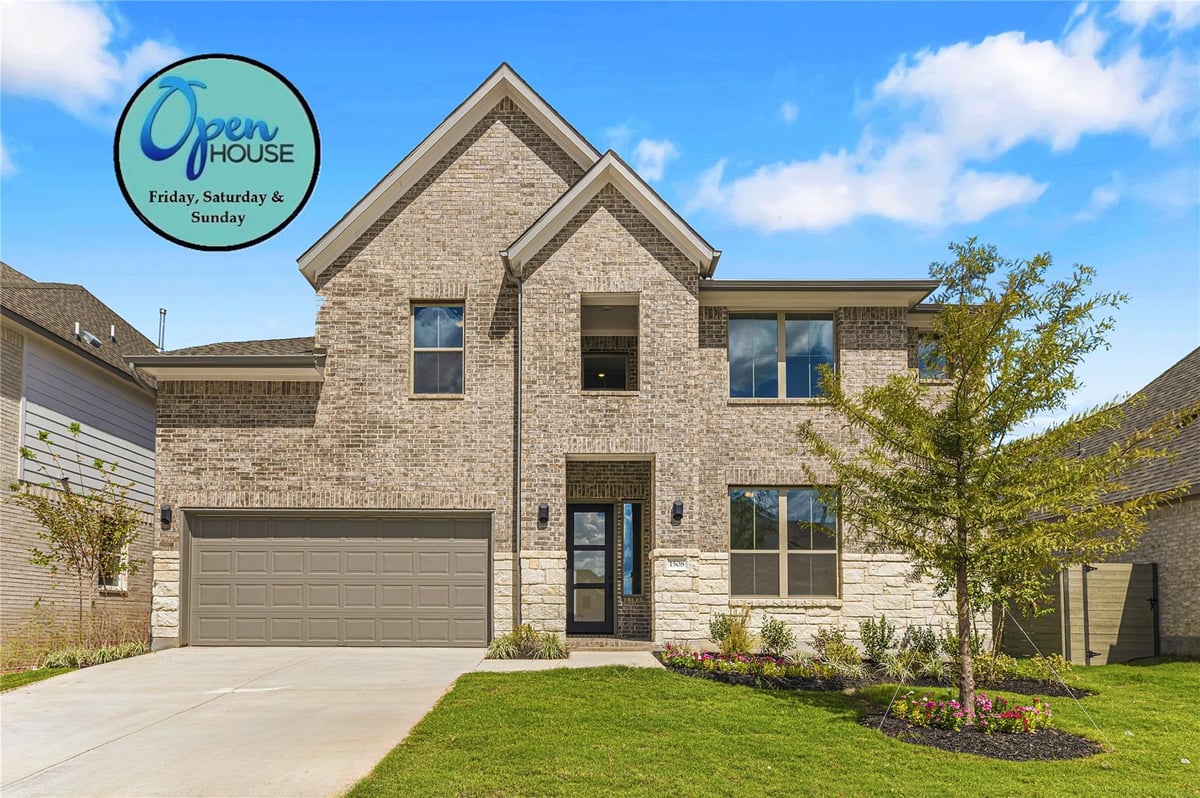View 1508 Rodeo Ridge DR in Wolf Ranch 1508 Rodeo Ridge DR - front exterior - Luxury home in Wolf Ranch, Georgetown, TX