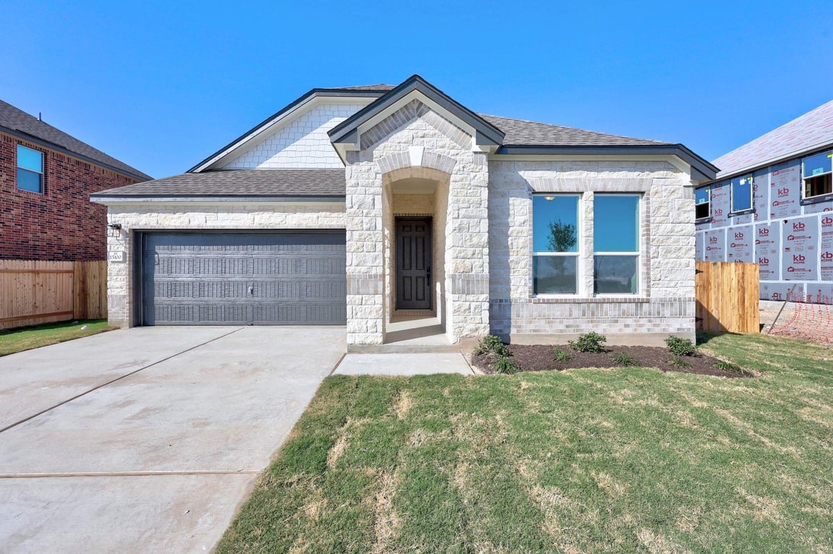 View 15100 Garrano Way in Mustang Valley 15100 Garrano Way - front exterior - Luxury home in Mustang Valley, Manor, TX