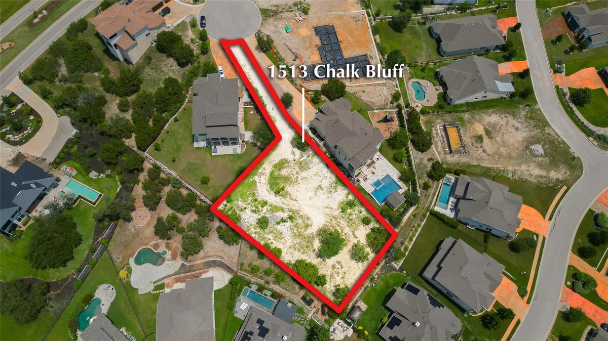 View 1513 Chalk Bluff Ct in Cap Rock Estates At Crystal Falls 1513 Chalk Bluff Ct - front exterior - Luxury lot in Cap Rock Estates At Crystal Falls, Leander, TX