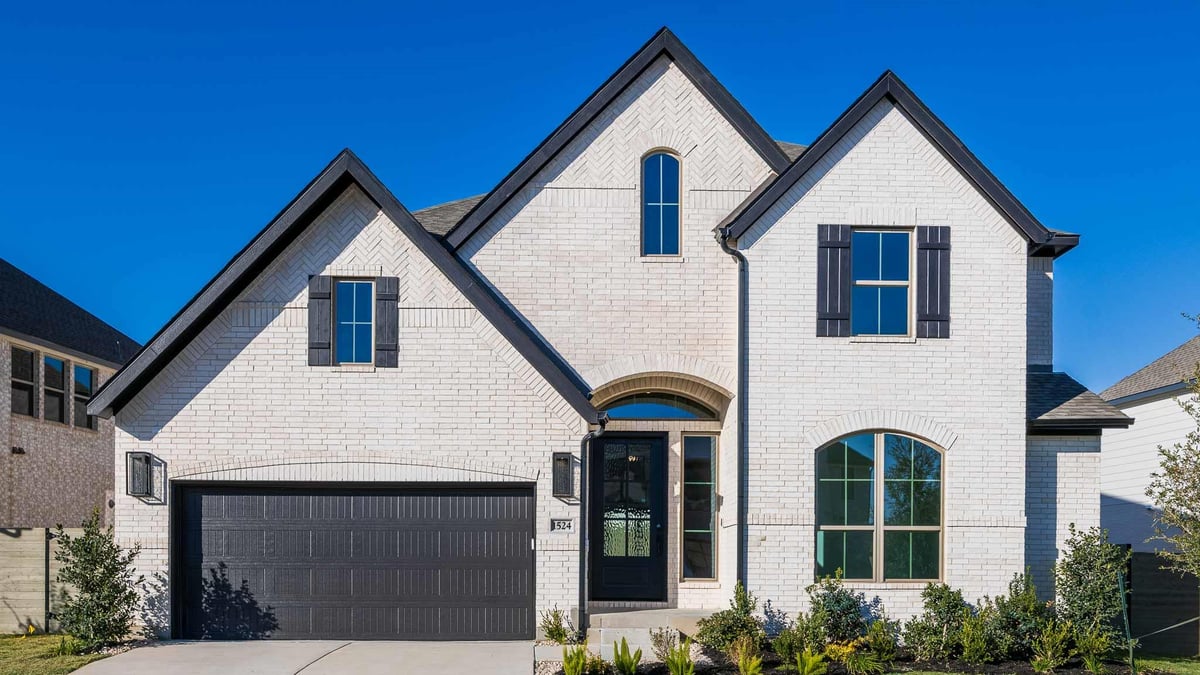 View 1524 Rodeo Ridge Dr in Wolf Ranch 1524 Rodeo Ridge Dr - front exterior - Luxury home in Wolf Ranch, Georgetown, TX