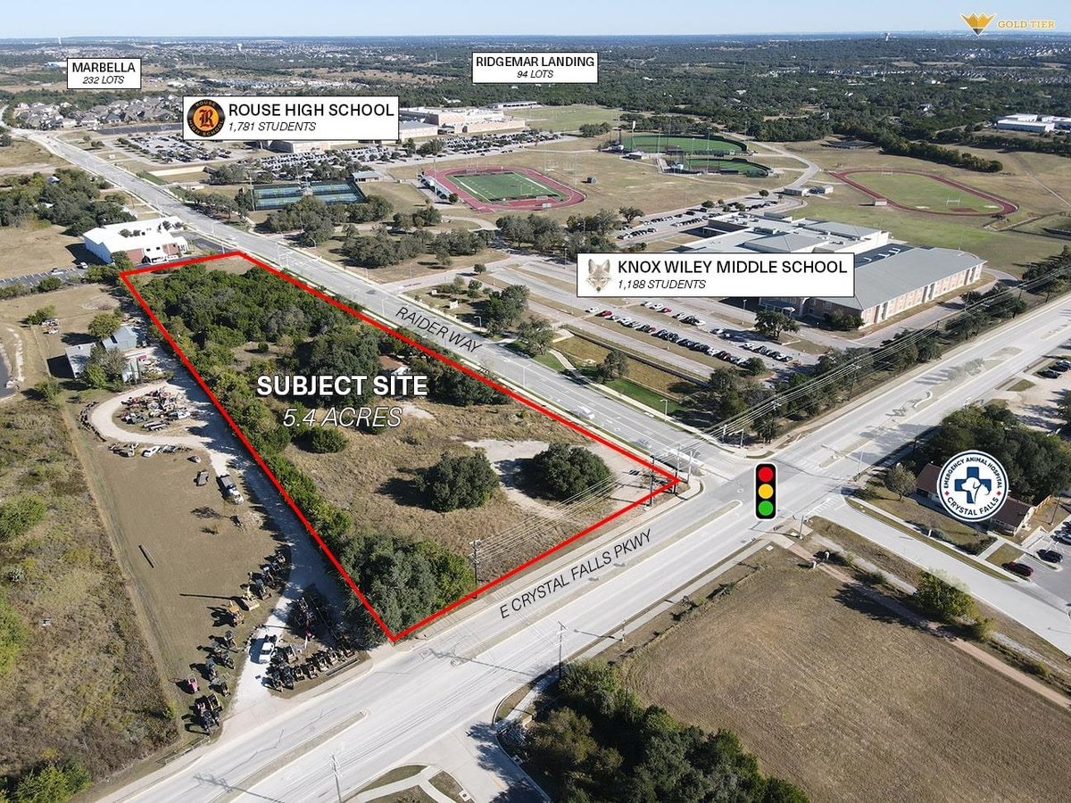 View 1533 Raider Way 1533 Raider Way - aerial view with 1533 Raider Way in Leander - Luxury home in Leander, TX