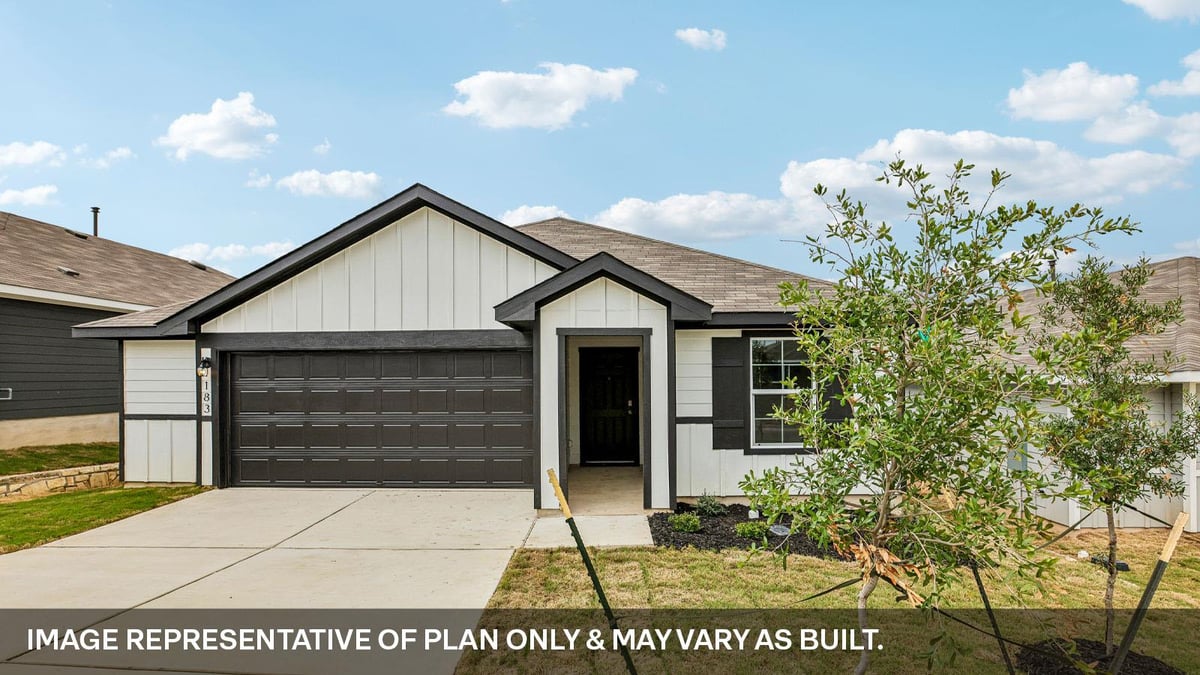 View 154 Balmorehea ST in TALAVERA 154 Balmorehea ST - front exterior - Luxury home in TALAVERA, Kyle, TX