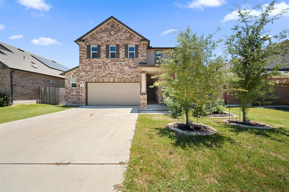 View 158 Crimson Ln in Sunset Hills Ph Two 158 Crimson Ln - front exterior - Luxury home in Sunset Hills Ph Two, Kyle, TX
