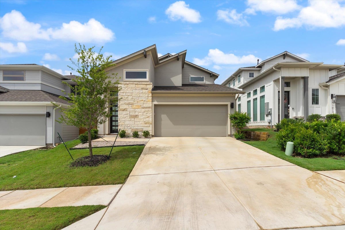 View 1617 Seeger Dr in Old Town East 1617 Seeger Dr - front exterior - Luxury home in Old Town East, Pflugerville, TX