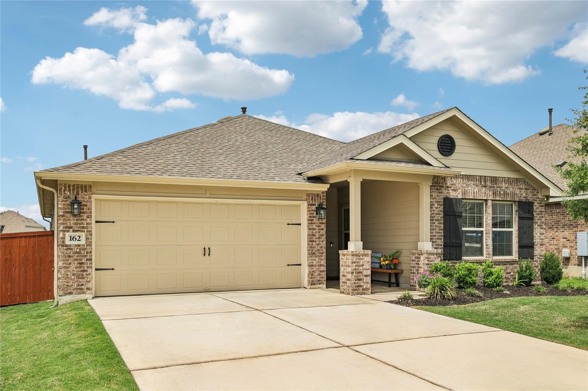 View 162 Billowing Way in Crosswinds 162 Billowing Way - front exterior - Luxury home in Crosswinds, Kyle, TX